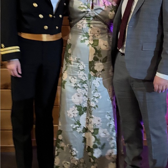 Reformation Green Silk Veria Dress - Picture 8 of 10